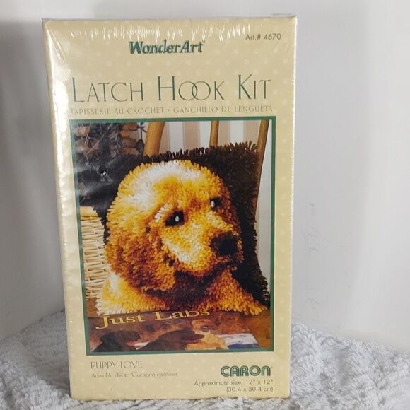 Lab Puppy Latch Hook Kit - Picture 5 of 5